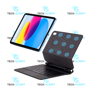 Clavier Magnétique iPad 10e Gen et iPad A16 Rétroéclairé Type-C avec Pavé Tactile