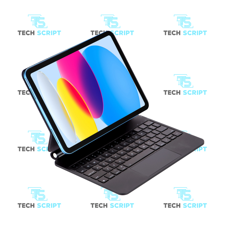 Clavier Magnétique iPad 10e Gen et iPad A16 Rétroéclairé Type-C avec Pavé Tactile